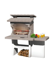 SAROM Barbecue Luxor Legna Carbonella 159 x 72 x 161,5 cm Con Tavolo Laterale