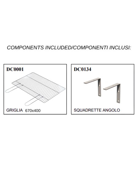 SAROM Barbecue Luxor Legna Carbonella 159 x 72 x 161,5 cm Con Tavolo Laterale