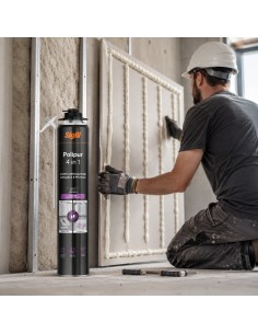 SIGILL Polipur 4 in 1 Schiuma Adesiva per Cartongesso, Cappotto E Piatto Doccia  2