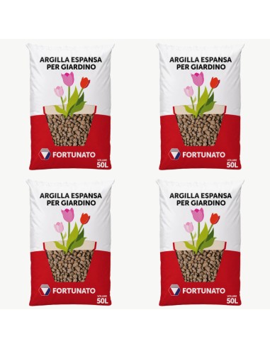 Argilla Espansa Leggera Per Piante 50 L 8-20 mm Pezzi 4