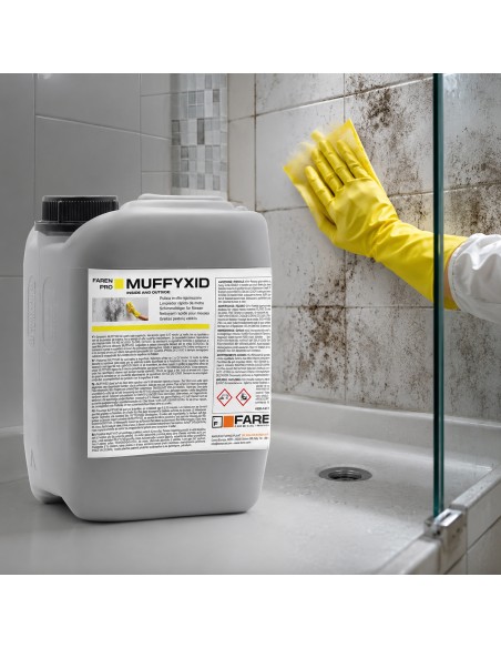 Faren MUFFYXID 5 Litri Pulitore Antimuffa Ad Azione Rapida Igienizzante 2 Pezzi