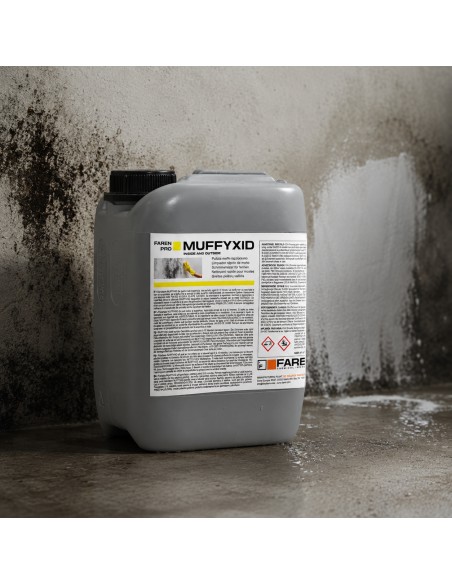 Faren MUFFYXID 5 Litri Pulitore Antimuffa Ad Azione Rapida Igienizzante 2 Pezzi