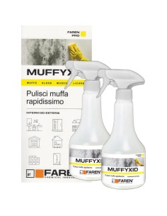 Faren MUFFYXID 500 ml Pulitore Antimuffa Ad Azione Rapida Igienizzante 2 Pezzi