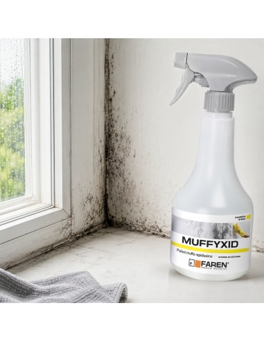 Faren MUFFYXID 500 ml Pulitore Antimuffa Ad Azione Rapida Igienizzante 2 Pezzi