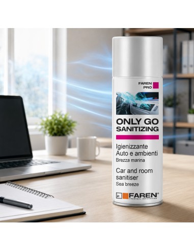 Faren ONLY GO SANITIZING Spray Igienizzante Per Auto E Ambienti 200 ml 2 Pezzi