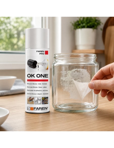 Faren OK ONE S Rimuovi Etichette E Sciogli Silicone Colla Mastice Resina 200 ml