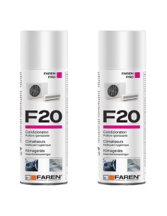Faren F20 Igienizzante Spray Profumato Per Climatizzatori Casa Auto 400ml 2 Pezzi