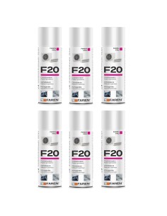 Faren F20 Igienizzante Spray Profumato Per Climatizzatori Casa Auto 400ml 6 Pezzi