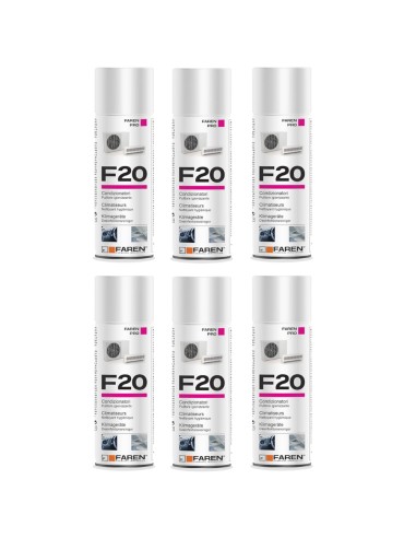 Faren F20 Igienizzante Spray Profumato Per Climatizzatori Casa Auto 400ml 6 Pezzi