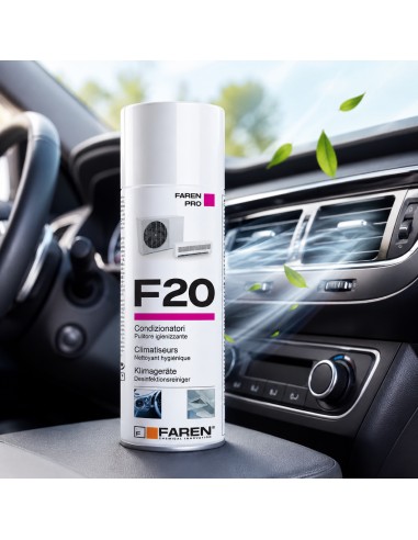 Faren F20 Igienizzante Spray Profumato Per Climatizzatori Casa Auto 400ml 6 Pezzi
