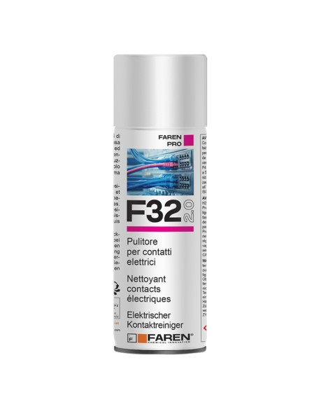 Faren F32 Pulitore per Contatti Spray Sgrassante A Rapida Evaporazione 400 ml