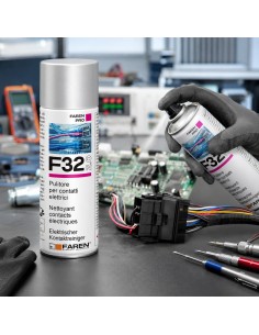 Faren F32 Pulitore Contatti Spray Sgrassante A Rapida Evaporazione 400ml 3 Pezzi 2