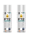 Faren F72 Olio Silicone Spray 400ml Lubrificante Idrorepellente Metalli 2 Pezzi