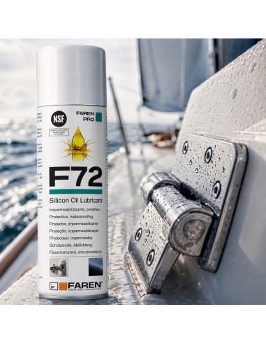 Faren F72 Olio Silicone Spray 400ml Lubrificante Idrorepellente Metalli