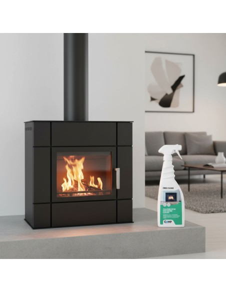 KIT 6 Fire Clean Da 750 ml Pulitore Decarbonizzante Vetri E Superfici Di Camini 