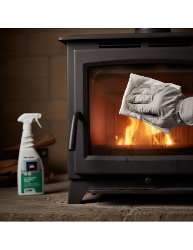 KIT 6 Fire Clean Da 750 ml Pulitore Decarbonizzante Vetri E Superfici Di Camini 