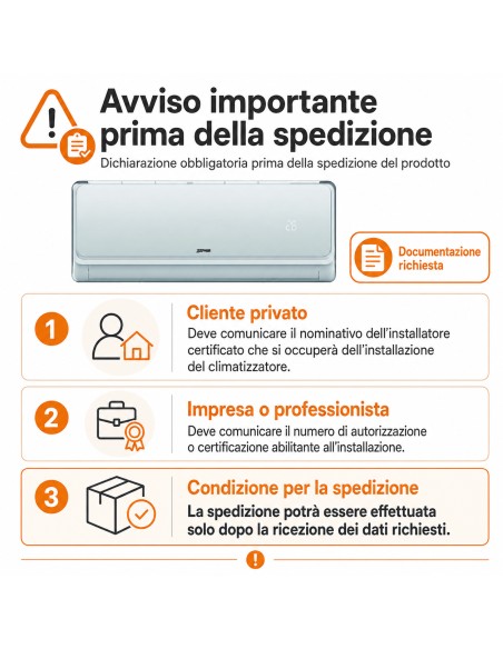 Condizionatore ZEPHIR mono 9000 btu zab9000 my26 std eer 3,25 cop 3,73 a++/a+