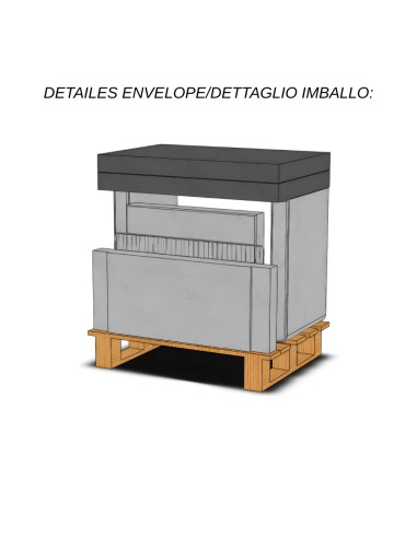 SAROM Barbecue Porto New Legna Carbonella 160 x 51,5 x 96,8 cm Griglia E Ampio Tavolo Laterale