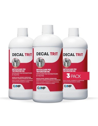 Decal Trit Anticalcare Per Rimuovere Calcare E Incrostazioni 1 Lt Kit 3 Pezzi