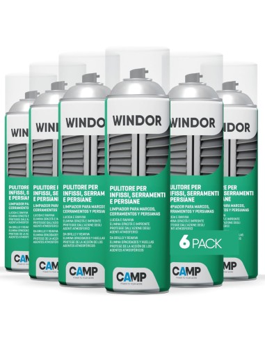 Windor Spray Lucida E Ravviva Infissi E Serramenti 500 ml 6 Pezzi