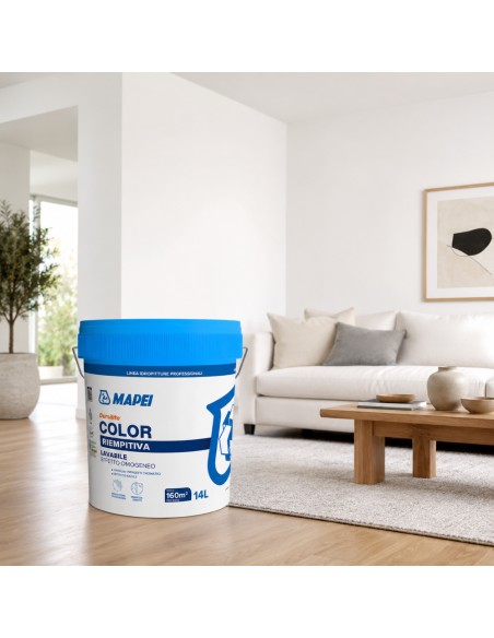 Dursilite Color Idropittura Murale Riempitiva Lavabile Per Interni Fustino 14 L