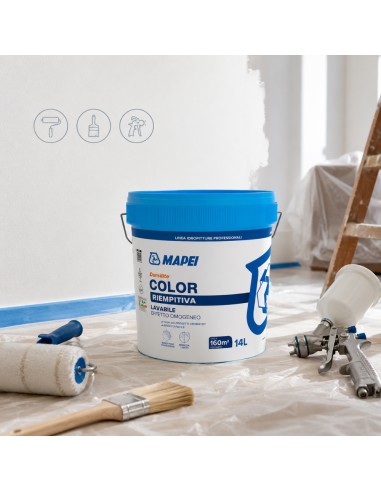 Dursilite Color Idropittura Murale Riempitiva Lavabile Per Interni Fustino 14 L