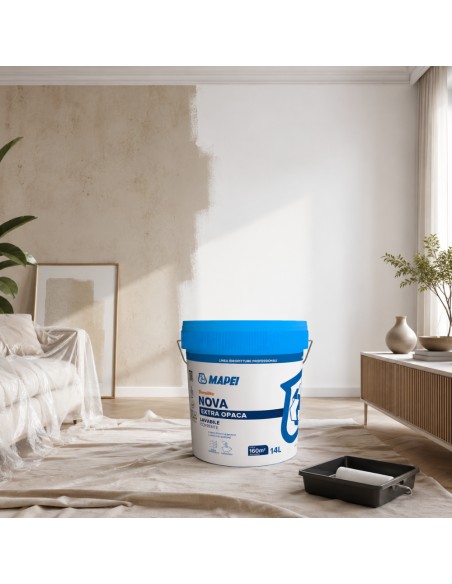 Dursilite Nova Idropittura Murale Extra Opaca Lavabile Coprente Per Interni 14L