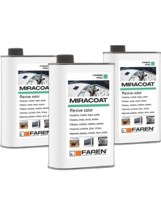 Faren MIRACOAT L Protettivo Rigenerante Ravviva Colore Multi-Superficie 500 ml 3 Pezzi