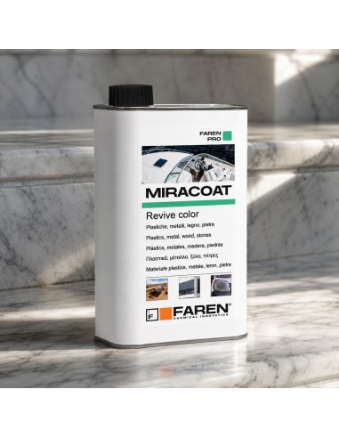 Faren MIRACOAT L Protettivo Rigenerante Ravviva Colore Multi-Superficie 500 ml 3 Pezzi