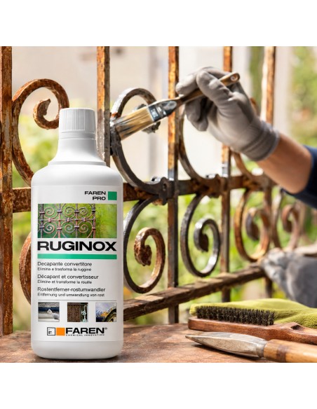 Faren RUGINOX Spray Convertitore Di Ruggine Decapante Rimuove Ossidazioni 750 ml
