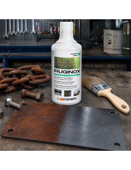 Faren RUGINOX Spray Convertitore Di Ruggine Decapante Rimuove Ossidazioni 750 ml