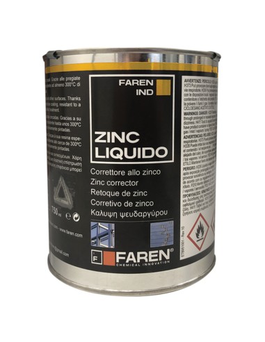 Faren ZINC Zincante A Freddo Puro 98% Brillante Resistente Alte Temperature 750ml