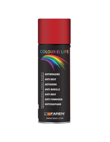 Faren Vernice Spray Acrilica Antiruggine Grigio Opaco 400 ml Fondo Protettivo