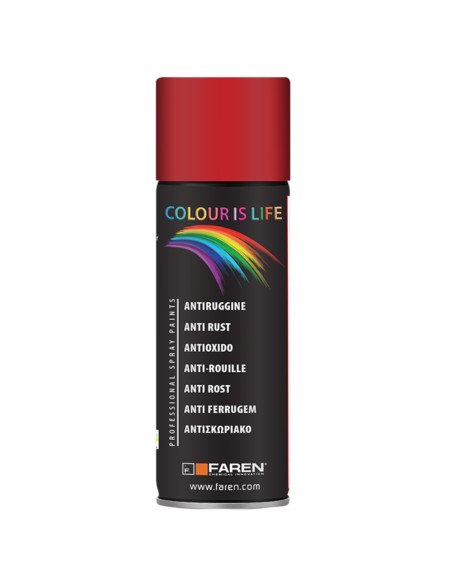 Faren Vernice Spray Acrilica Antiruggine Grigio Opaco 400 ml Fondo Protettivo