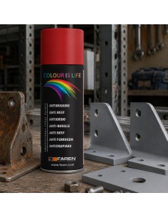 Faren Vernice Spray Acrilica Antiruggine Grigio Opaco 400 ml Fondo Protettivo 2