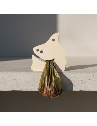 Porta Bustine Igieniche In Legno Artigianale Per Cani CACCOTTO