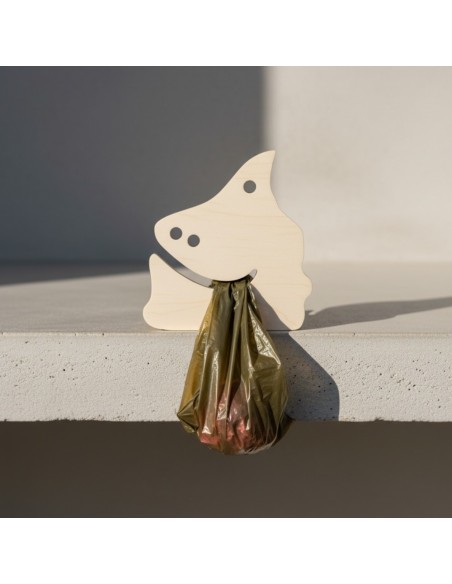 Porta Bustine Igieniche In Legno Artigianale Per Cani CACCOTTO