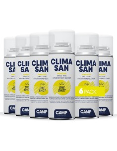 KIT 6 Pezzi Igienizzante CAMP ClimaSan OneShot Spray Climatizzatori Auto 200ml