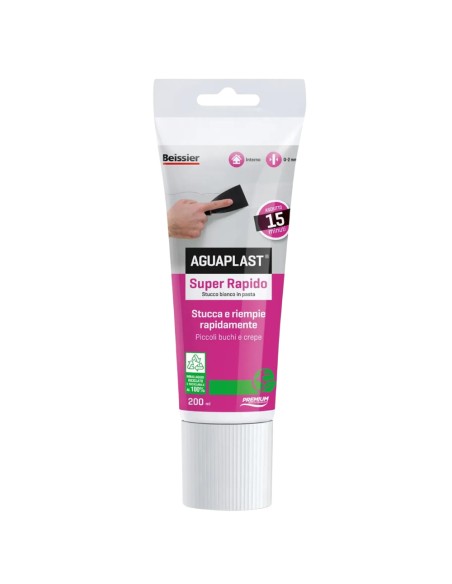 AGUAPLAST SUPER RAPIDO Stucco Bianco Pronto All’Uso 200 ml