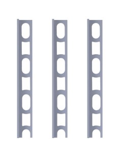 Profili In Alluminio Verniciato Colore 127 Grigio Artico a L per Finitura Parete Proangle 