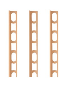Profili In Alluminio Verniciato Colore 141 Caramel a L per Finitura Parete Proangle 