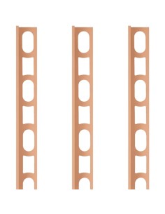 Profili In Alluminio Verniciato Colore 142 Marrone a L per Finitura Parete Proangle 