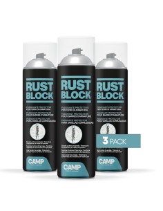 Rust Block Passivante Spray Per Protezione Armature 500 ml Kit 3 Pezzi