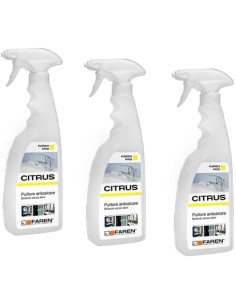 FAREN Anticalcare CITRUS Pulitore Rubinetterie Da 750 ml 3 Pezzi