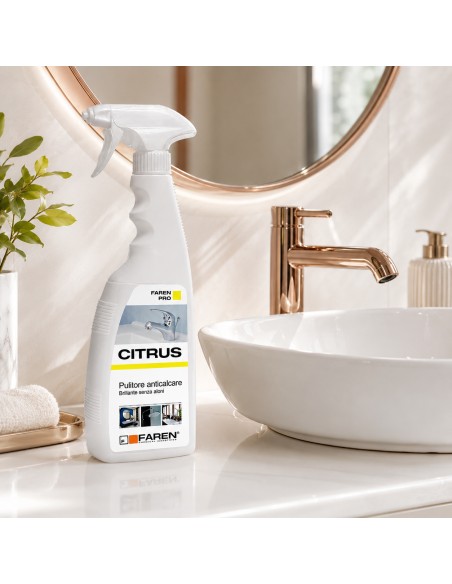 FAREN Anticalcare CITRUS Pulitore Rubinetterie Da 750 ml 3 Pezzi