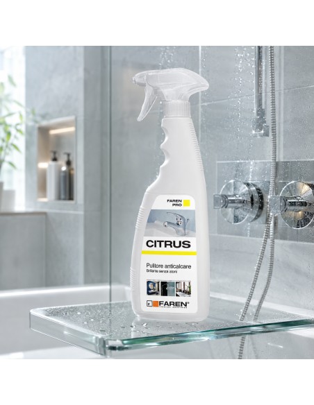 FAREN Anticalcare CITRUS Pulitore Rubinetterie Da 750 ml 3 Pezzi