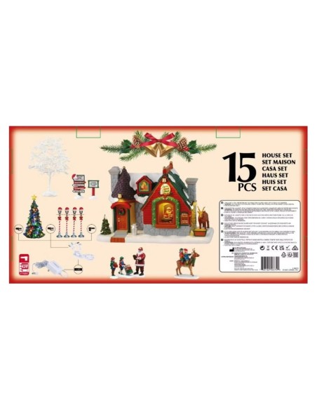 Chiosco delle Merende di Babbo Natale Set per Villaggio Lemax