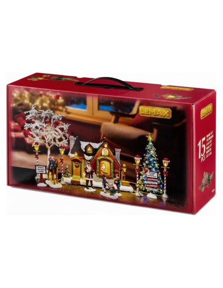 Chiosco delle Merende di Babbo Natale Set per Villaggio Lemax