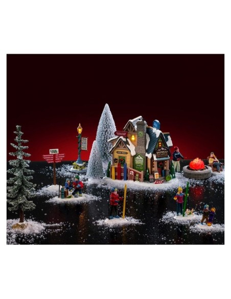 Rifugio dello Sport Illuminato Set Bighorn Peak Vail Village Lemax