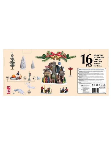 Rifugio dello Sport Illuminato Set Bighorn Peak Vail Village Lemax